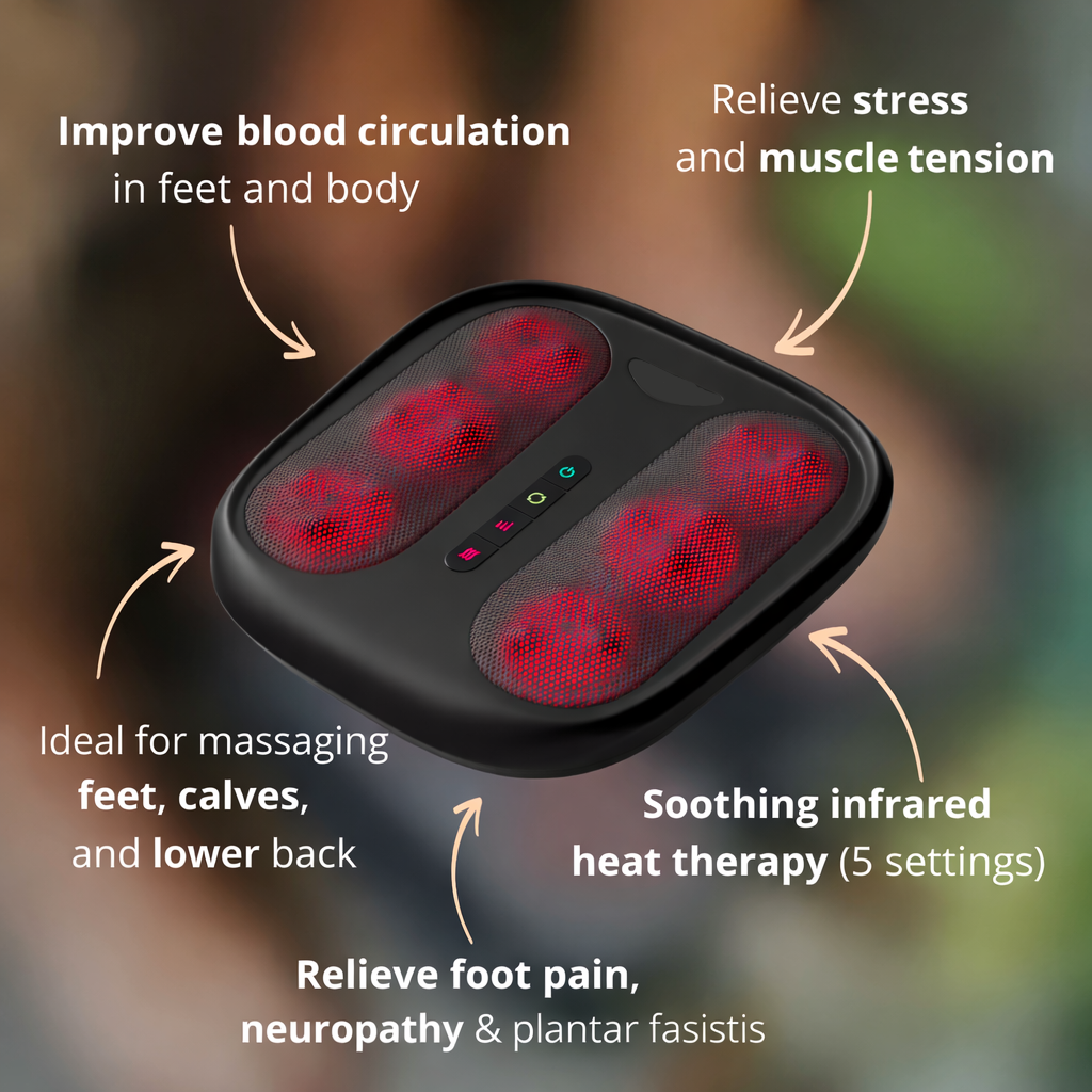 Foot Massager Electric Heat Therapy Device Muscle Recovery