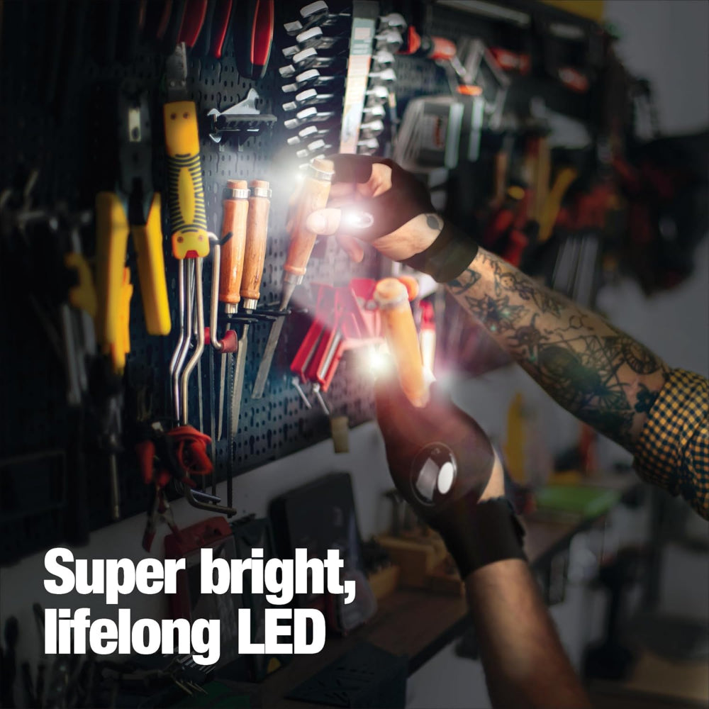 כפפות פנס עם אור LED לאצבע, כלי עבודה לפעילויות חוץ