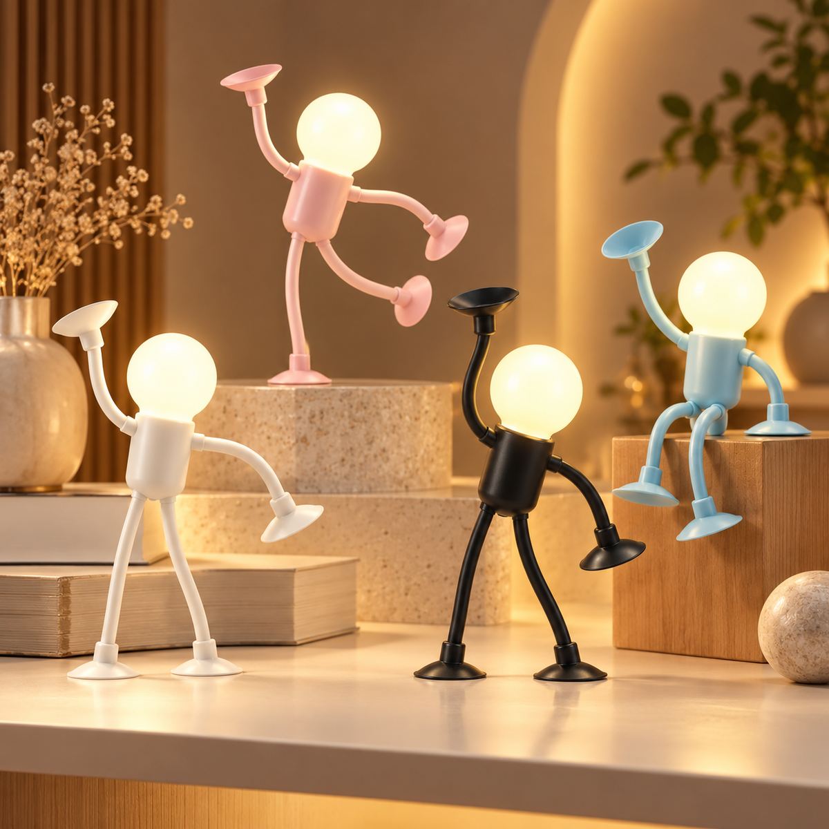 Flexible LED-Tischlampe, kreativ, verstellbar und faltbar
