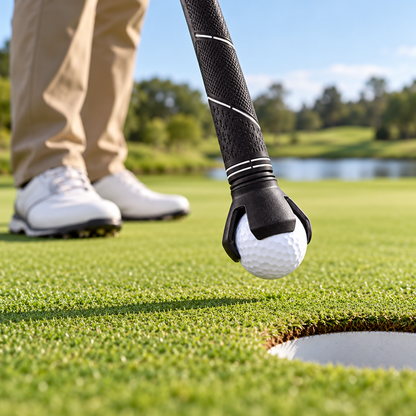 Apanha-bolas de golfe dobrável, leve e fácil de utilizar