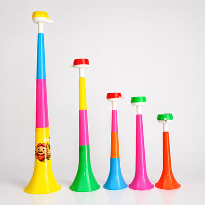 Conjunto de Cornetas Vuvuzela Dobráveis para Estádio, Animadores de Festa Barulhentos