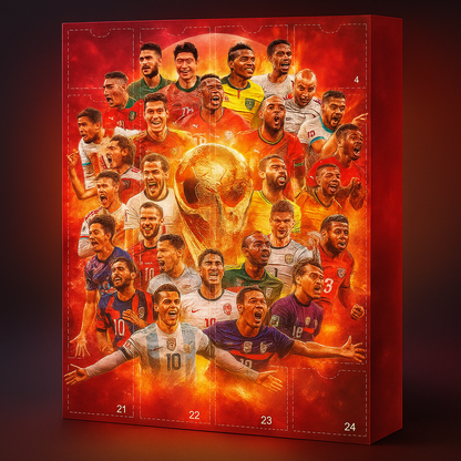Football Advent Calendar Figure Set for Fans and Collectors 1
