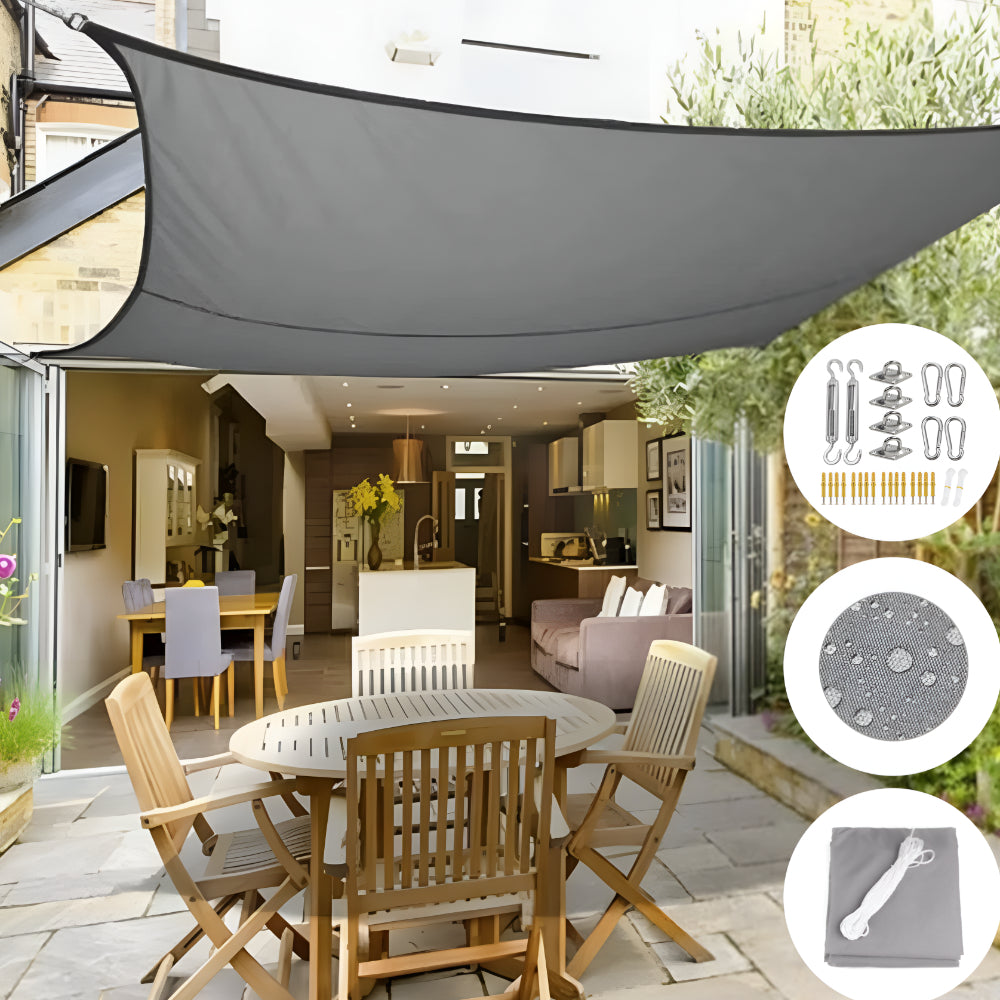 Toldo de sombra solar para patio cubierta exterior
