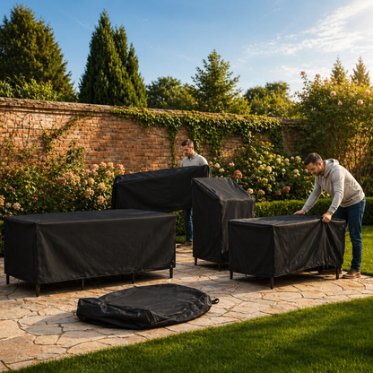 Husă Mobilier Exterior Protecție Masă Scaune Patio