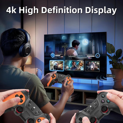 Console da gioco wireless per TV sistema retrò con doppio controller e configurazione