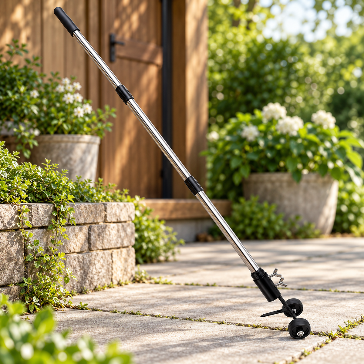 Estirpatore manuale per erbacce da giardino con manico lungo in acciaio inossidabile