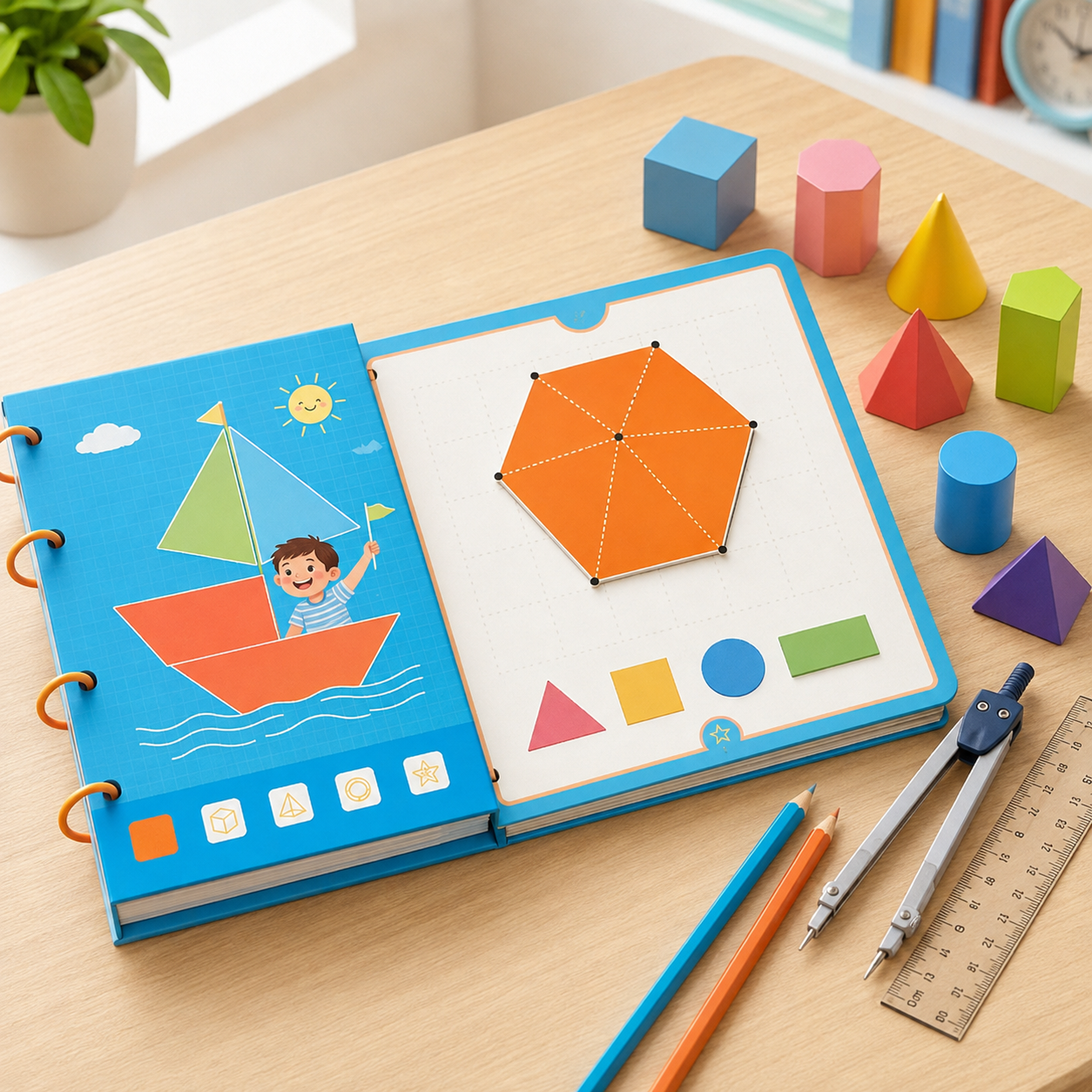 Geometry Learning Educational Book Interactive Fun