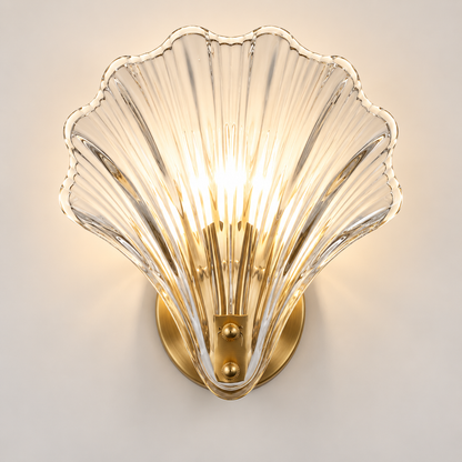 Wandleuchte mit Glasschirm, einfache Installation, minimalistisches Design