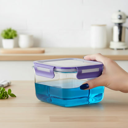 Glas-Lebensmittelbehälter luftdicht Borosilikat Essensvorbereitungs-Set