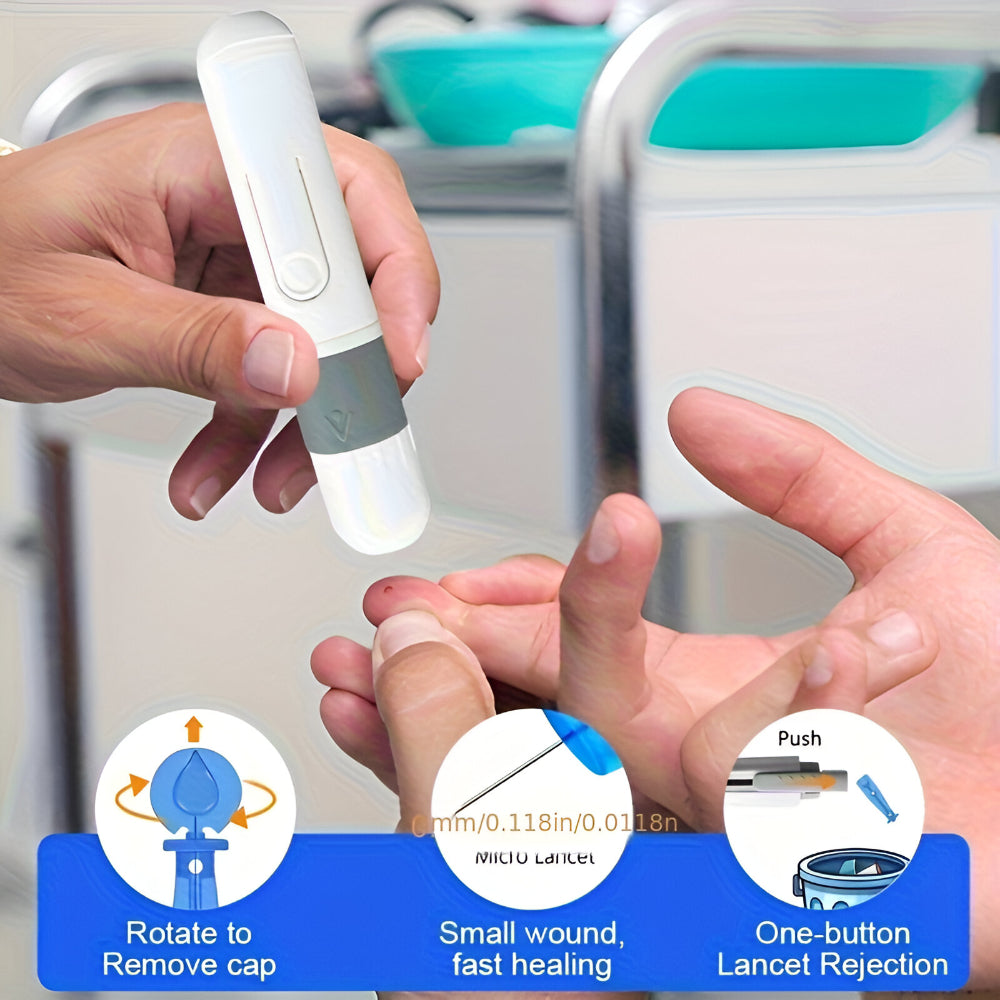 Glucose Monitor Kit Digital Blood Sugar Test Meter Device