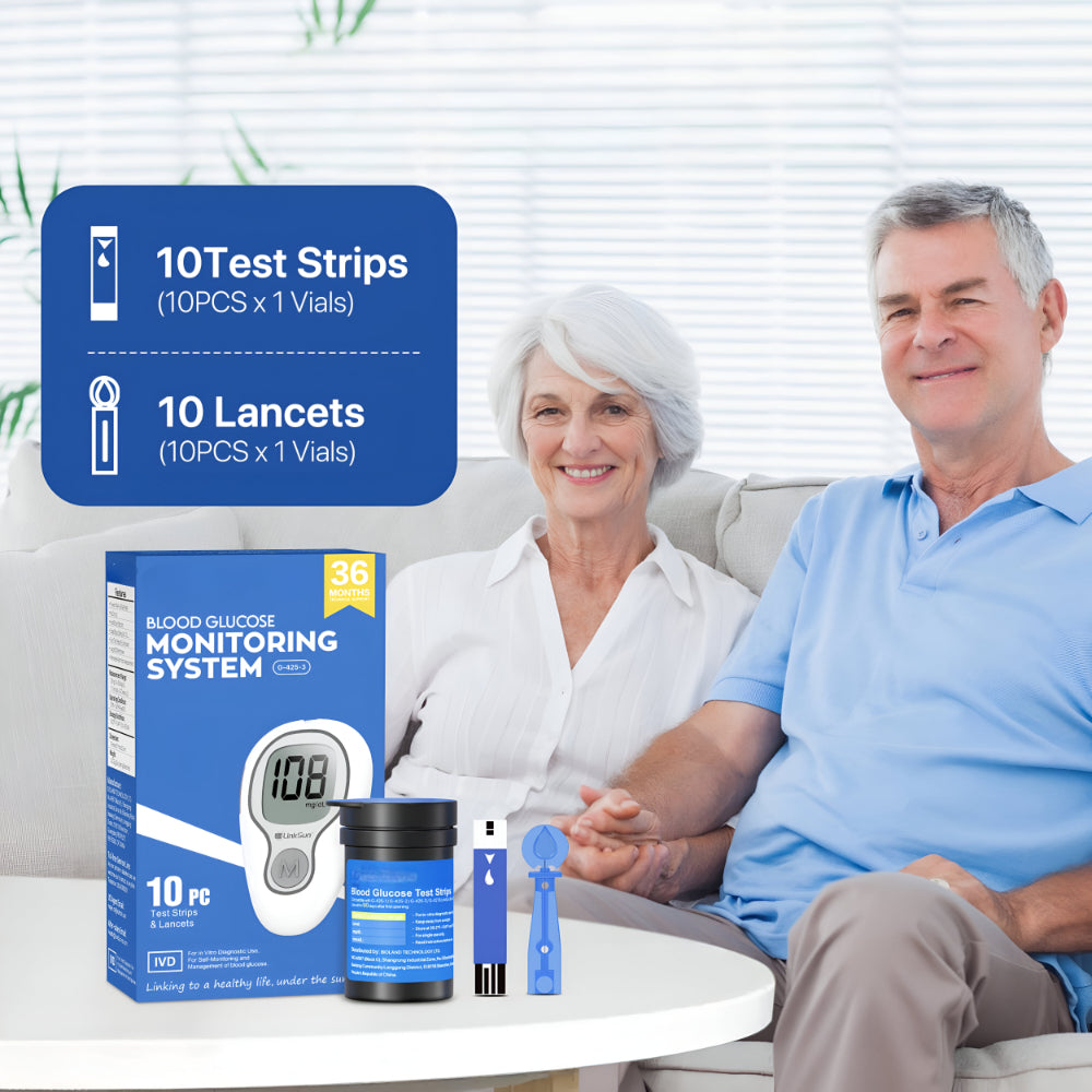 Glucose Monitor Kit Digital Blood Sugar Test Meter Set