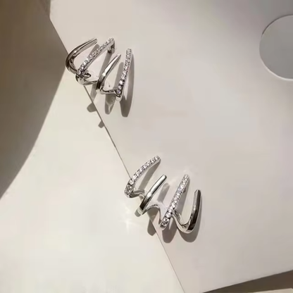 Brincos Presente Dia da Mãe Argola Dourada Camadas Joalharia Minimalista