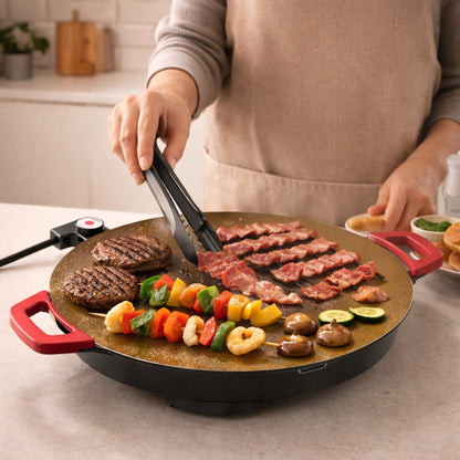 Grill Pan Cast Iron Smokeless Indoor Cooking Griddle