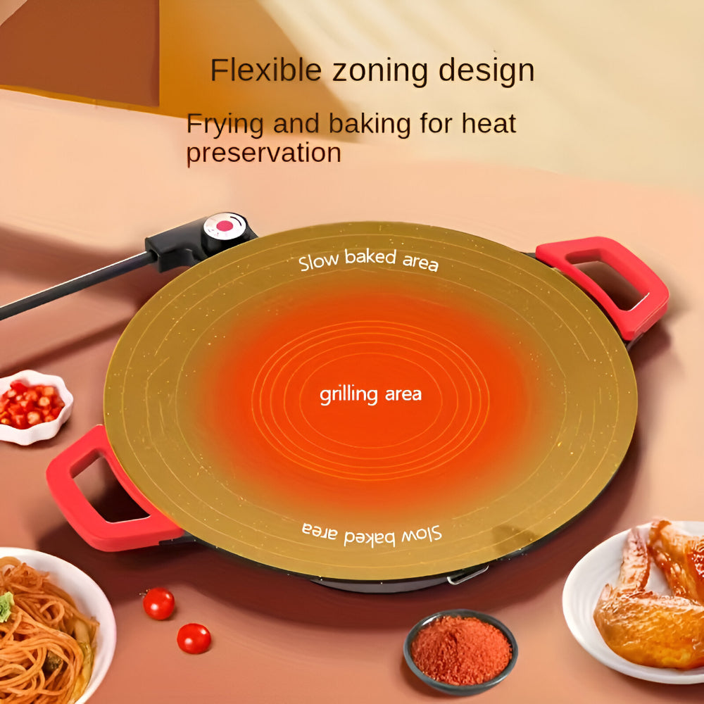 Grill Pan Cast Iron Smokeless Indoor Cooking Griddle