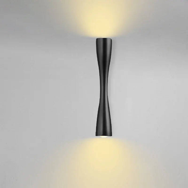 Candeeiro de Parede Moderno Dourado | Lâmpada Nórdica Impermeável de Luz Ascendente e Descendente