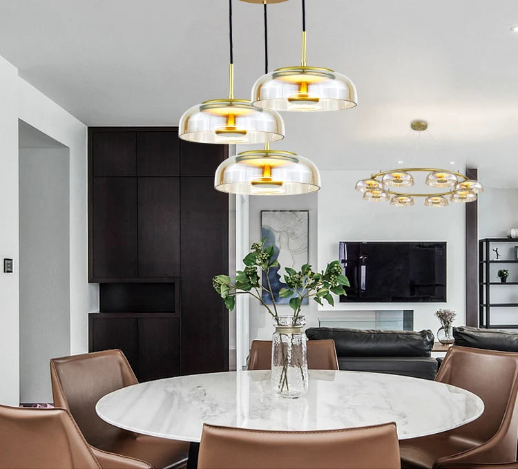 Bowl Glass LED Flushmount Ceiling Lamp | Modern Ceiling Light Fixture