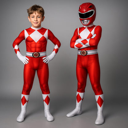 Disfraz Infantil Mono de Superhéroe con Estampado de Músculos para Fiesta