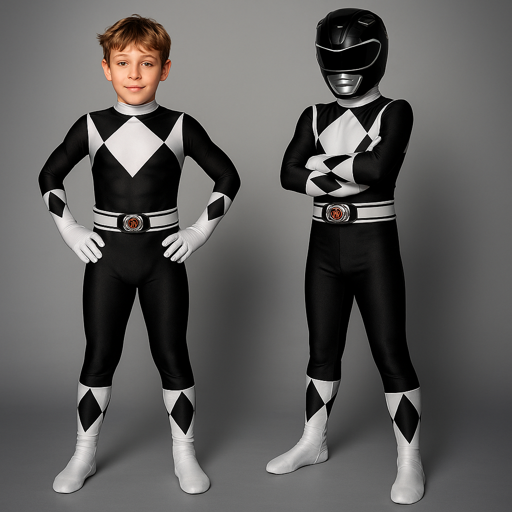 Disfraz Infantil Mono de Superhéroe con Estampado de Músculos para Fiesta