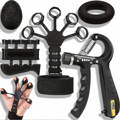 Entrenador de fuerza para antebrazo con agarradera de mano, juego ajustable de metal para ejercicio