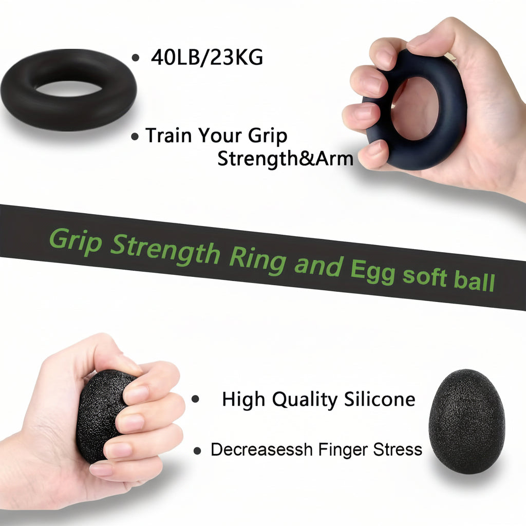 Entrenador de fuerza para antebrazo con agarradera de mano, juego ajustable de metal para ejercicio