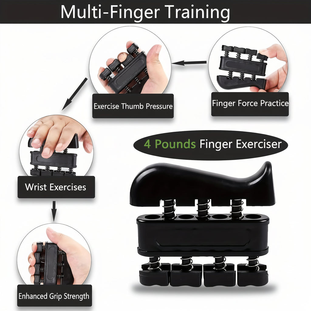 Entrenador de fuerza para antebrazo con agarradera de mano, juego ajustable de metal para ejercicio
