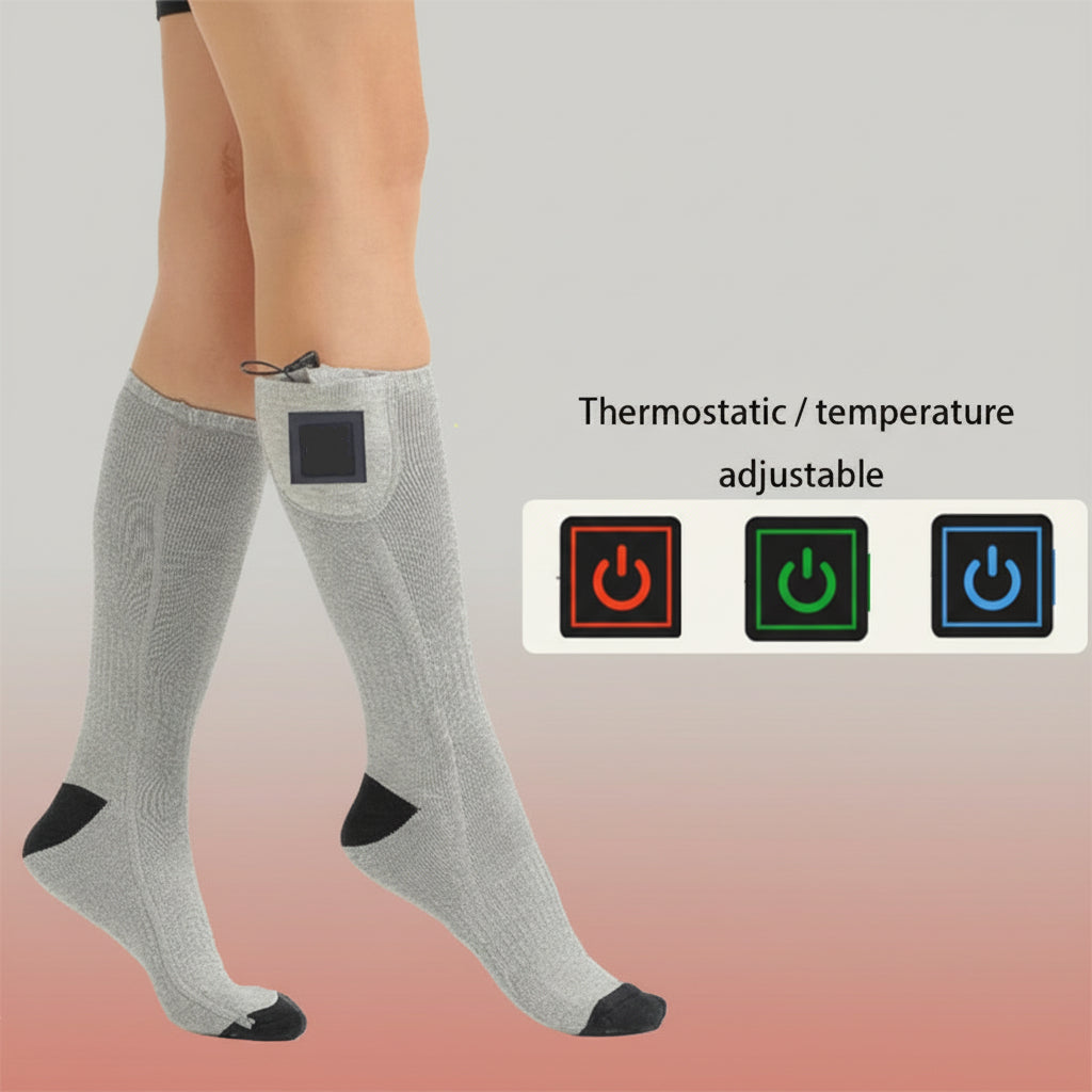 Heated Socks Electric Thermal Foot Warmer Winter Outdoor Use