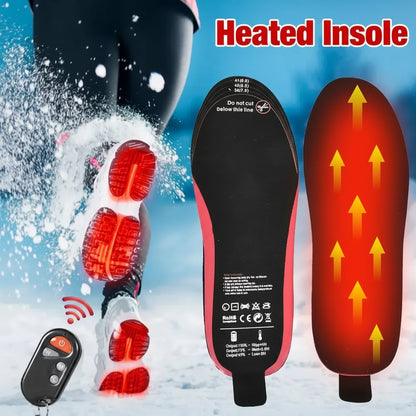 Plantillas calefactables recargables con mando a distancia inalámbrico para invierno