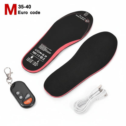 Plantillas calefactables recargables con mando a distancia inalámbrico para invierno