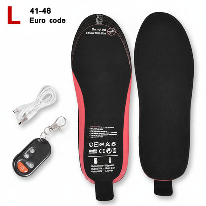 Plantillas calefactables recargables con mando a distancia inalámbrico para invierno