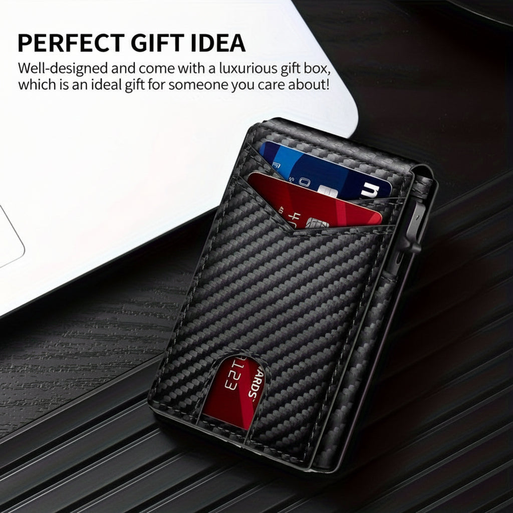 Wallet Slim RFID Blocking Carbon Fiber Card Holder