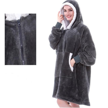 Coperta Avvolgente con Cappuccio Spessa e Calda