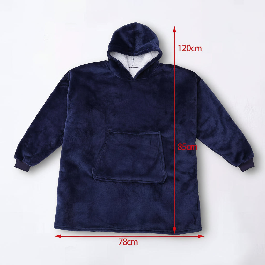 Coperta Avvolgente con Cappuccio Spessa e Calda