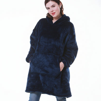 Coperta Avvolgente con Cappuccio Spessa e Calda