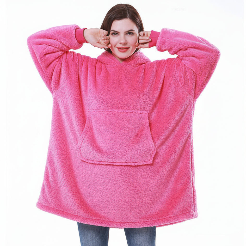 Coperta Avvolgente con Cappuccio Spessa e Calda