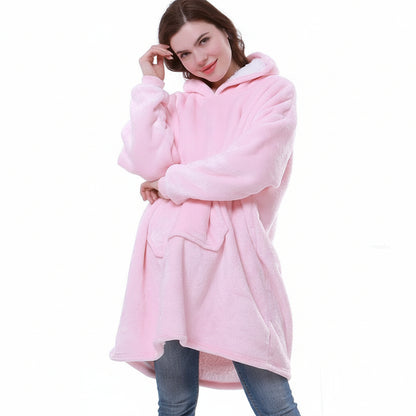 Coperta Avvolgente con Cappuccio Spessa e Calda