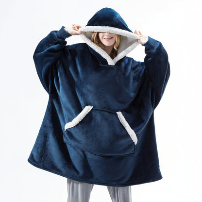 Coperta Avvolgente con Cappuccio Spessa e Calda