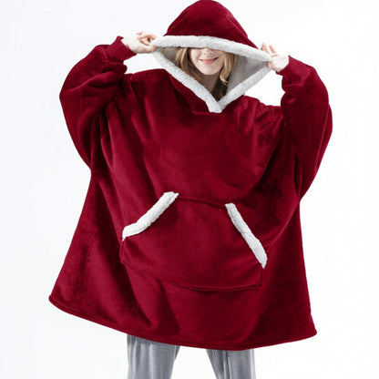 Coperta Avvolgente con Cappuccio Spessa e Calda