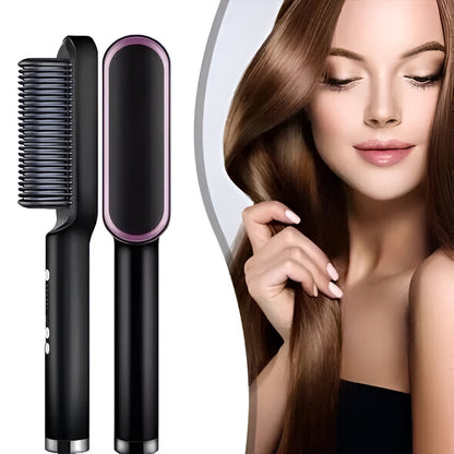 Pente Alisador de Cabelo Escova de Estilo Aquecida