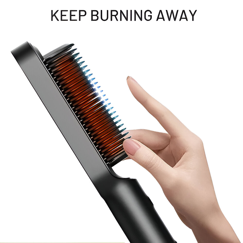 Pente Alisador de Cabelo Escova de Estilo Aquecida
