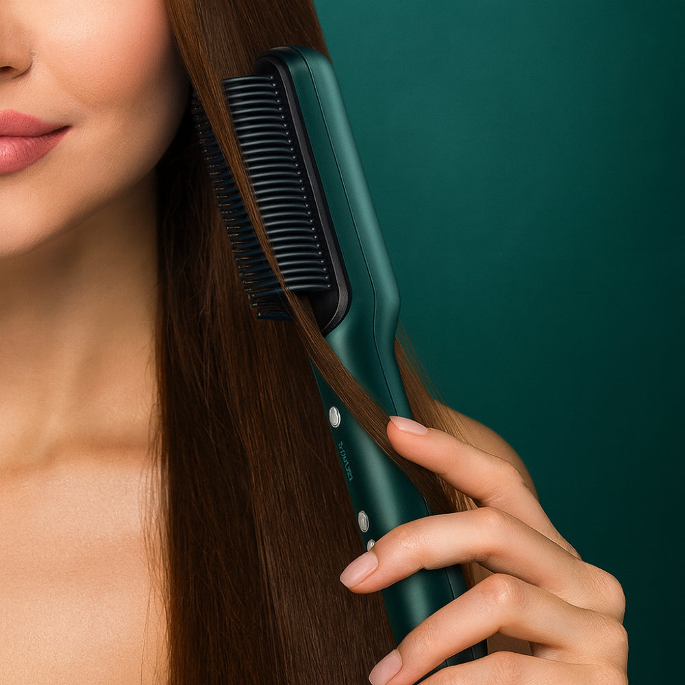 Pente Alisador de Cabelo Escova de Estilo Aquecida