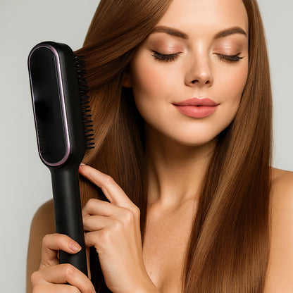 Pente Alisador de Cabelo Escova de Estilo Aquecida