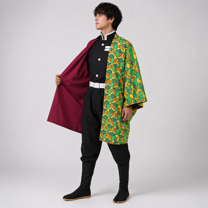 Halloween-Kostüm Anime Haori Maske Cosplay Outfit