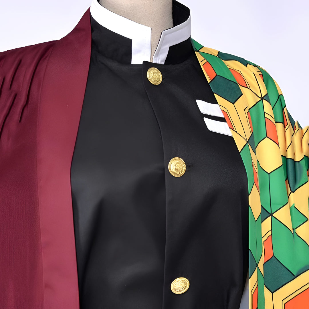 Halloween-Kostüm Anime Haori Maske Cosplay Outfit
