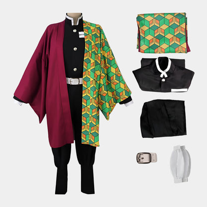 Halloween-Kostüm Anime Haori Maske Cosplay Outfit