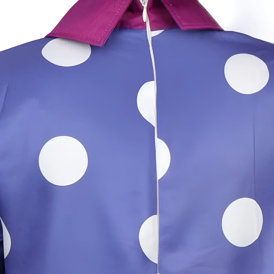 Halloween-Kostüm Tupfenkleid Perücke Cosplay-Outfit