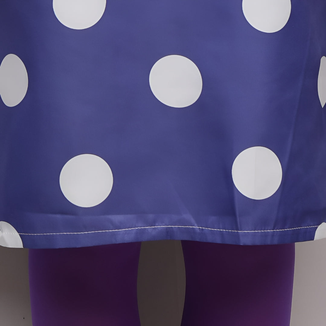 Halloween-Kostüm Tupfenkleid Perücke Cosplay-Outfit
