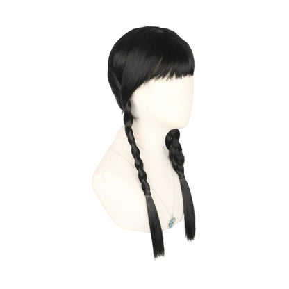 Parrucca Costume di Halloween Capelli Intrecciati Accessorio per Travestimento