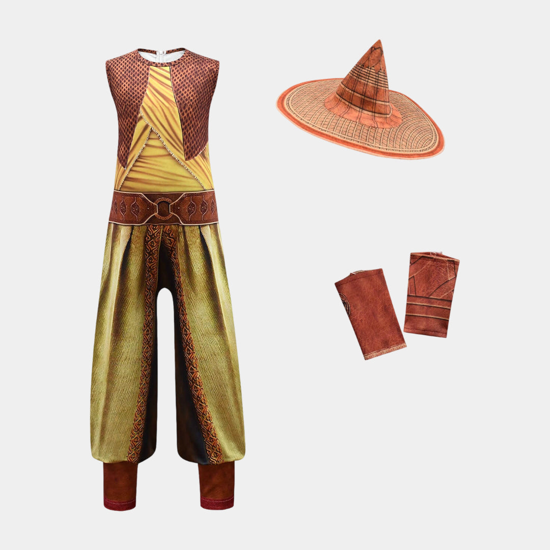 Halloween-Kostüm Hexen-Umhang Hut Party-Outfit