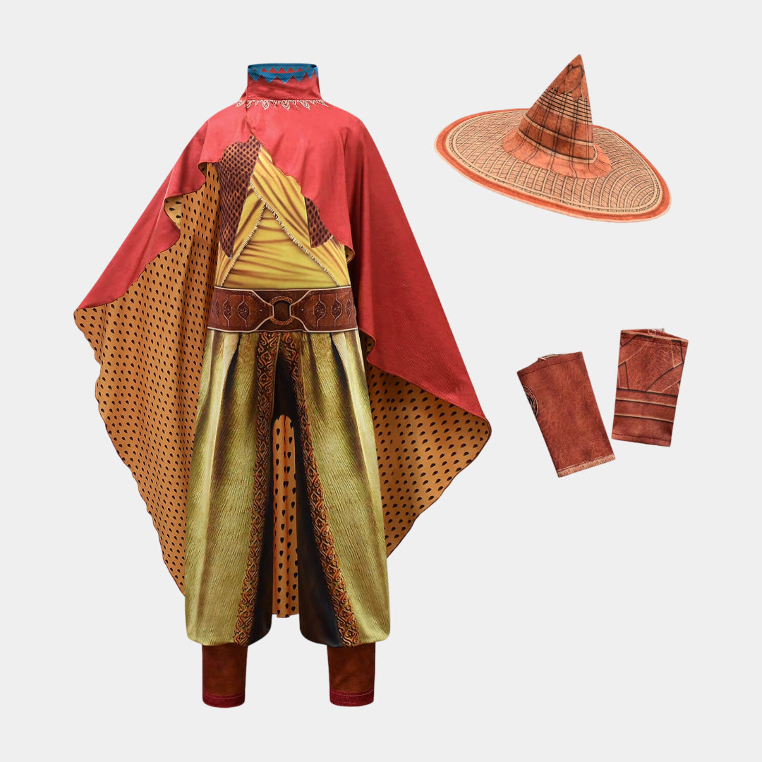 Halloween-Kostüm Hexen-Umhang Hut Party-Outfit