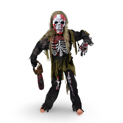 Halloween-kostumer Skelettet Zombie Maske Kostumesæt